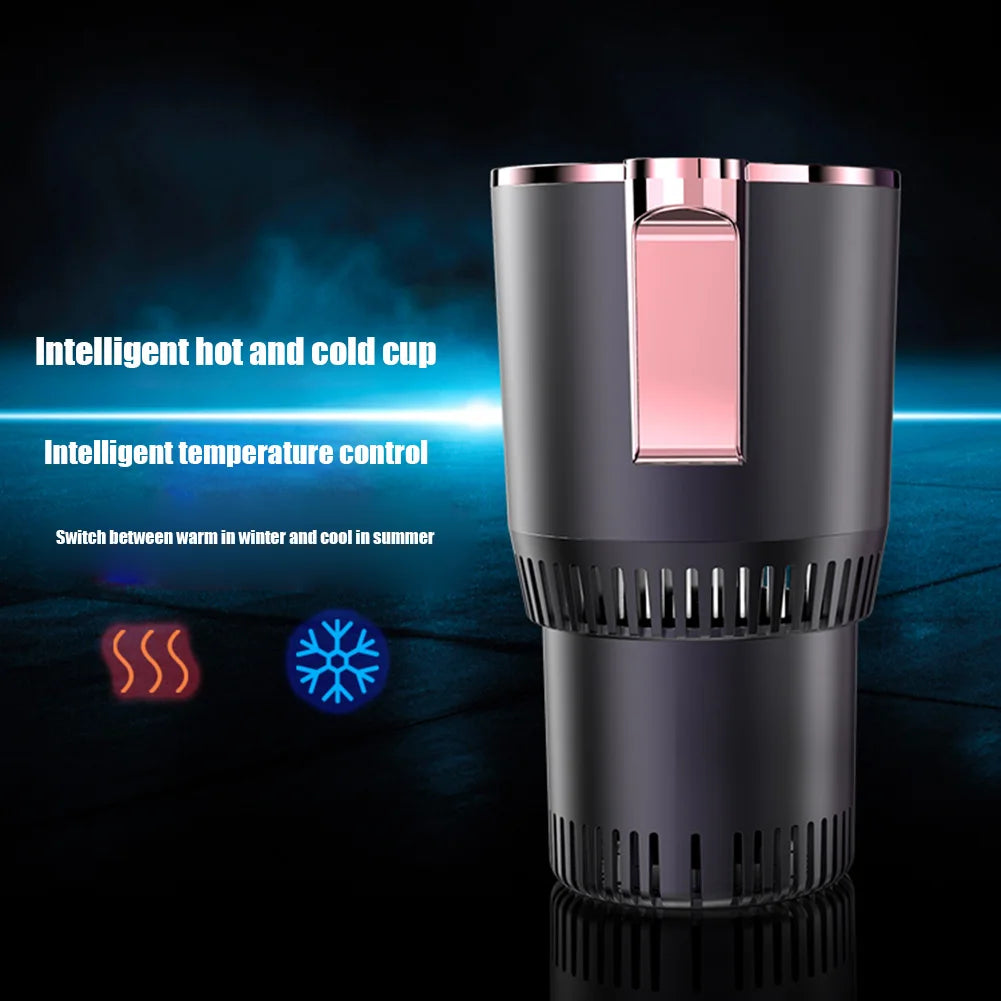 Portable Smart 2 In 1 12V Car Cup Cooler Warmer for Outdoor Travelling Mini Auto Refrigerator Cooling Heating Cup Drinks Holder