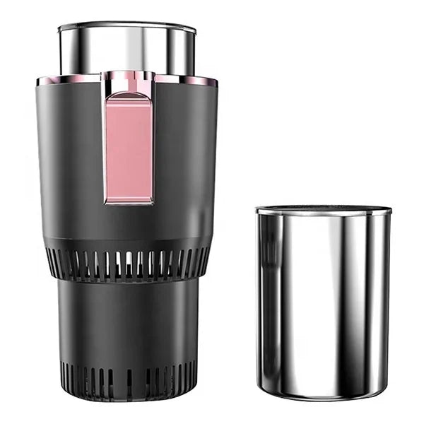 2 in 1 Smart Car Cup Cooler and Warmer Auto Car Cooling and Heating Cup Mug Holder with LED Temperature Display