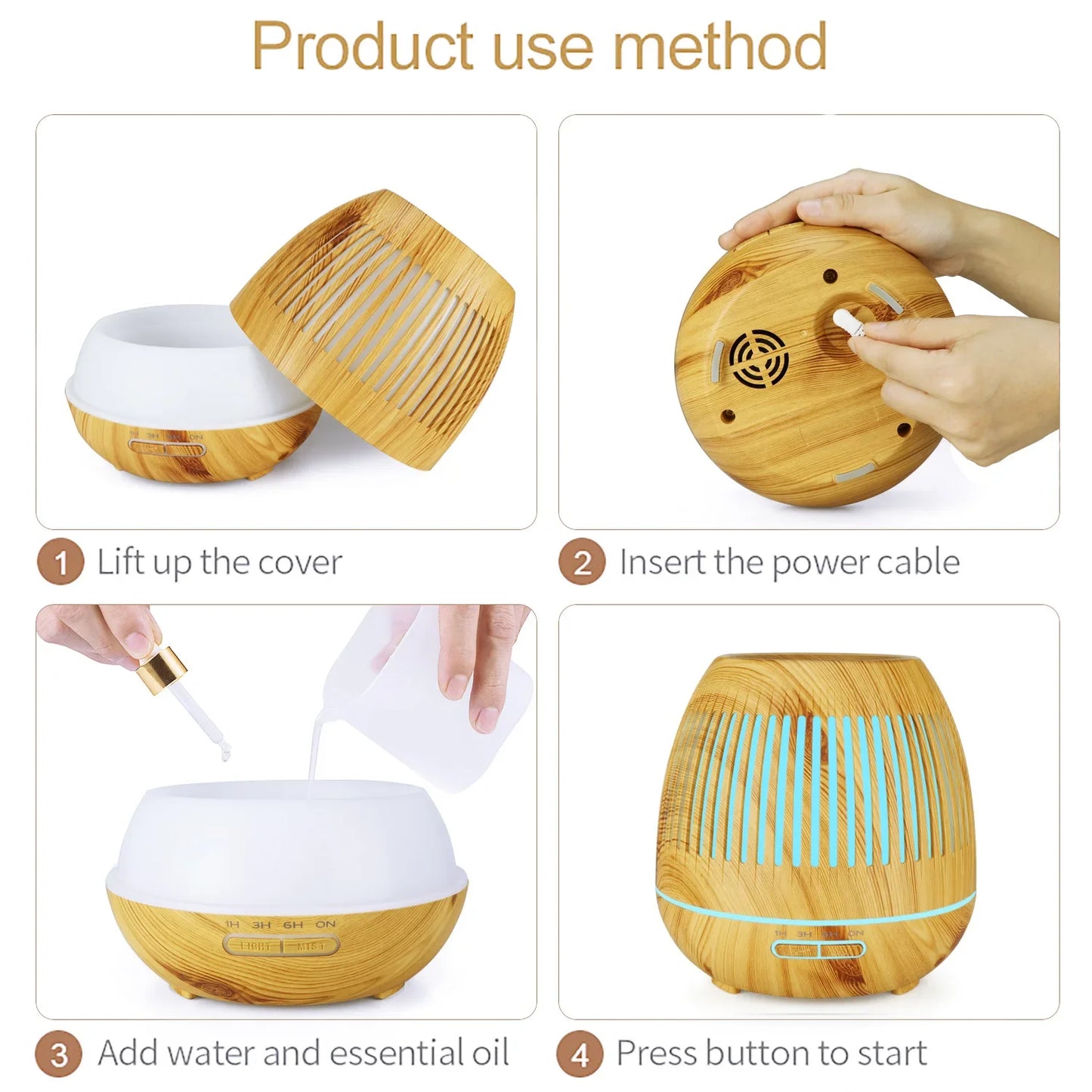 Coconut humidifier/ Air diffuser w Bluetooth feature